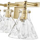 Barlon 3 Light 25.5 inch Vintage Brass Vanity Light Wall Light
